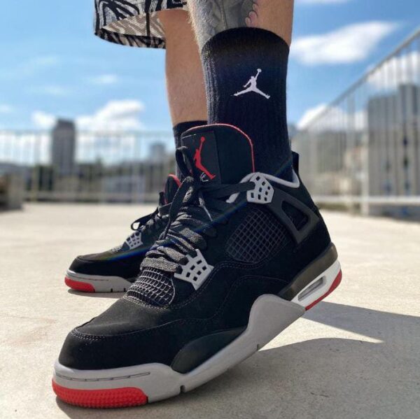 Air Jordan Retro 4 Bred Semi (Advance Quality) Shoes Wala