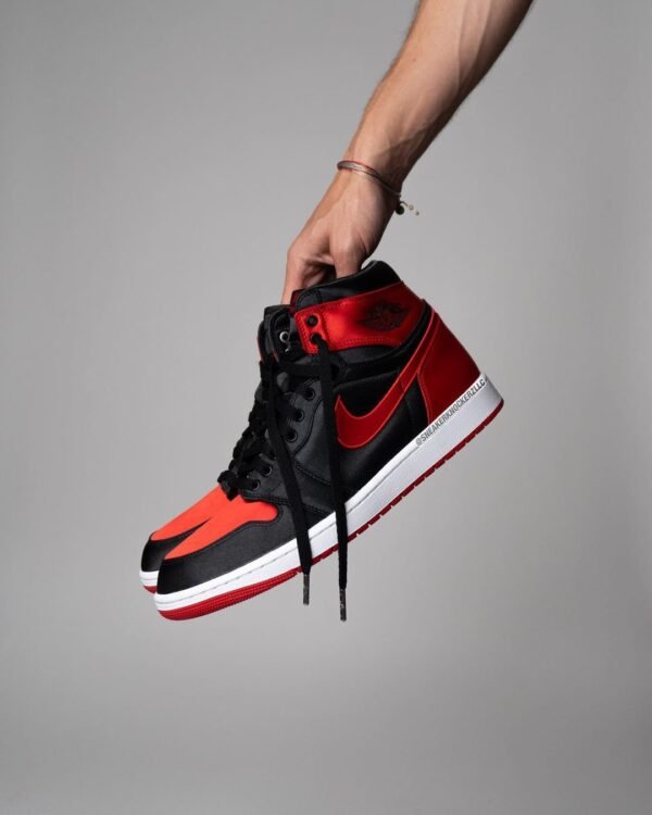 Air Jordan Retro 1 High Satin Bred (Advance Quality) Shoes Wala