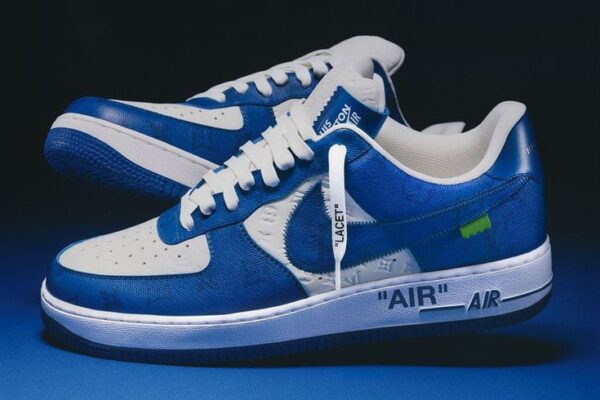 Nike Airforce LV 1 Off-White x Louis Vuitton Virgil Abloh BLUE (Master Quality) Shoes Wala