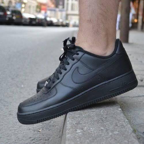Nike Airforce 1 Leather Triple Black (Master Quality) Shoes Wala