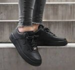Nike Airforce 1 Leather Triple Black (Master Quality) Shoes Wala