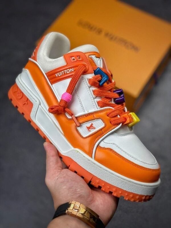 Louis Vuitton Trainer Maxi Orange (Master Quality) Shoes Wala