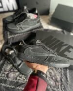 Travis Scott x AJ1 Low Black Phantom (Master Quality) Shoes Wala