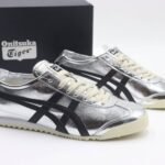 Onitsuka Tiger Mexico 66 Silver Black (Master quality) Shoes Wala