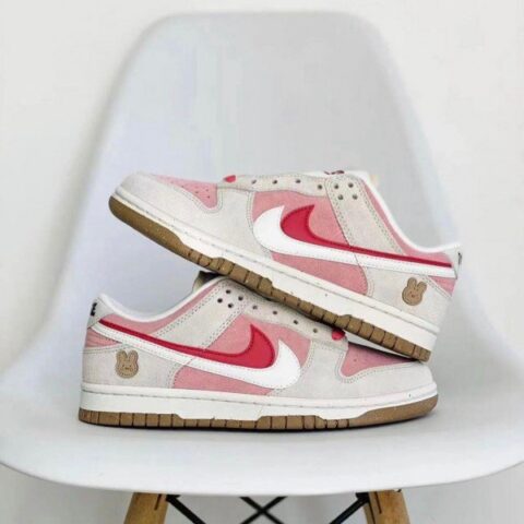 Nike SB Dunk Low 85 Double Swoosh Pink Rabbit(Master Quality) Shoes Wala