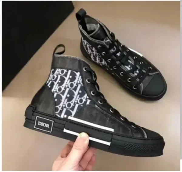 Dior B23 High Top Logo Oblique Black(Master Quality) Shoes Wala