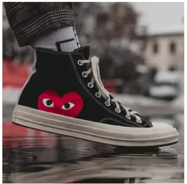 Converse Hidden Heart Black(Master Quality) Shoes Wala
