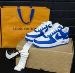 Louis Vuitton X Nike Air Force 1 Royal Blue (Master Quality) Shoes Wala