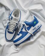 Louis Vuitton X Nike Air Force 1 Royal Blue (Master Quality) Shoes Wala