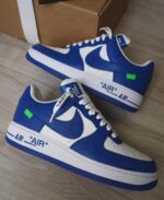 Louis Vuitton X Nike Air Force 1 Royal Blue (Master Quality) Shoes Wala