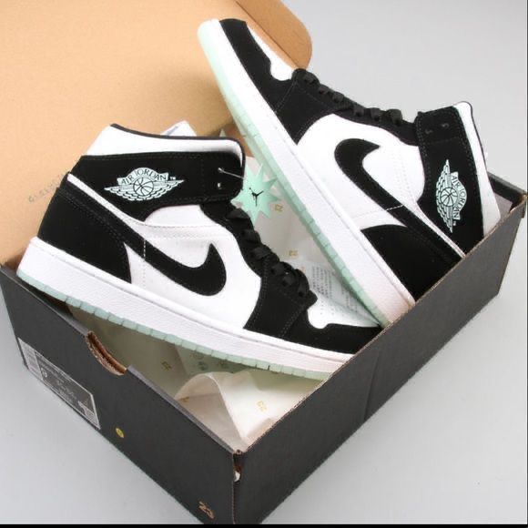 Nike Air Jordan 1Mid Glow In Dark Panda (Master Quality) Shoes Wala