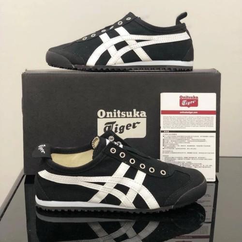 Onitsuka Tiger Slip Ons Black/White (Master Quality) Shoes Wala