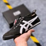 Onitsuka Tiger Slip Ons Black/White (Master Quality) Shoes Wala