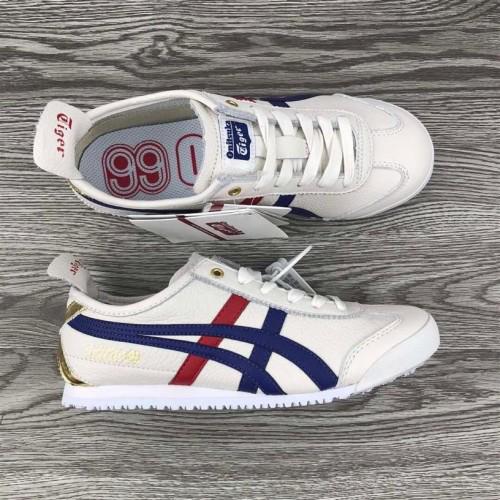 Ontisuka Tiger Mexico 66 White-Blue- Red-Gold (Master Quality) Shoes Wala