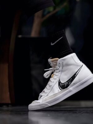 Nike Blazer Mid 77 Sketch White Black (Master Quality) Shoes Wala