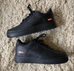 NIKE AIRFORCE 1 SUPREME BLACK (Master Quality) Shoes Wala