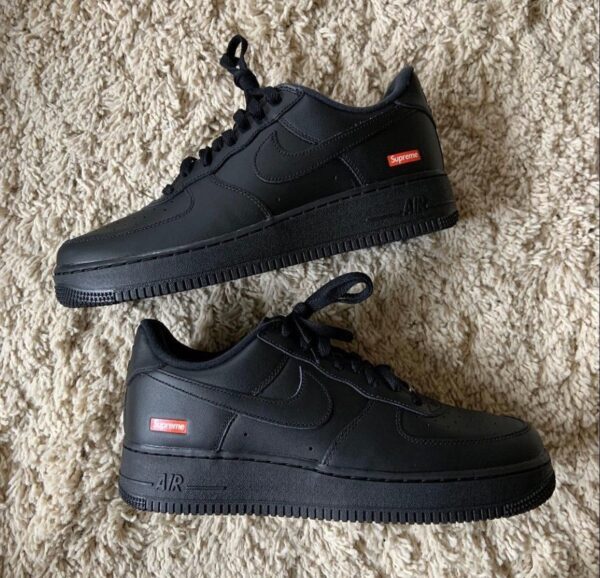 NIKE AIRFORCE 1 SUPREME BLACK (Master Quality) Shoes Wala