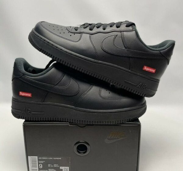 NIKE AIRFORCE 1 SUPREME BLACK (Master Quality) Shoes Wala