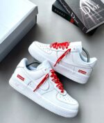 NIKE AIRFORCE 1 SUPREME 
WHITE (Master Quality) Shoes Wala
