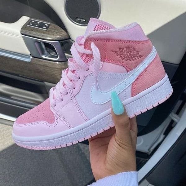 NIKE AIR JORDAN RETRO 1 HIGH DIGITAL PINK (Advance Quality) Shoes Wala