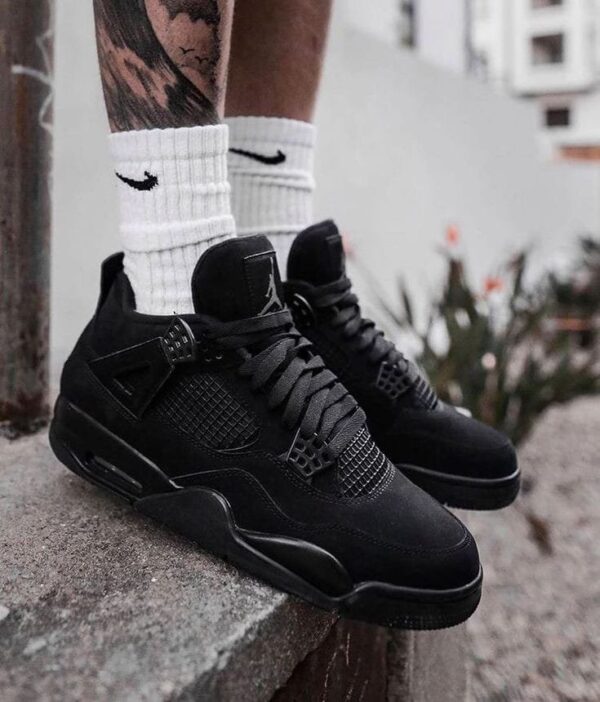 Air Jordan Retro 4 Black Cat (Advance Quality) Shoes Wala