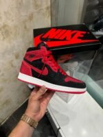 NIKE AIR JORDAN 1 HIGH BRED DIAMOND (Advance Quality) Shoes Wala