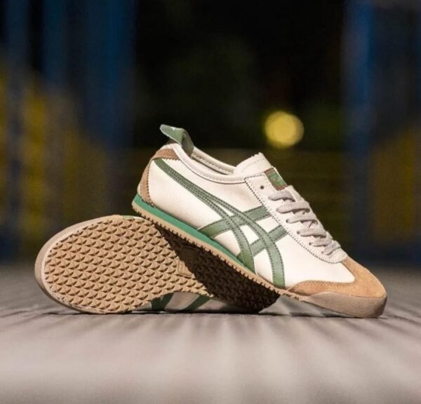 ONITSUKA TIGER MEXICO 66 BEIGE GRASS GREEN (Master Quality) Shoes Wala