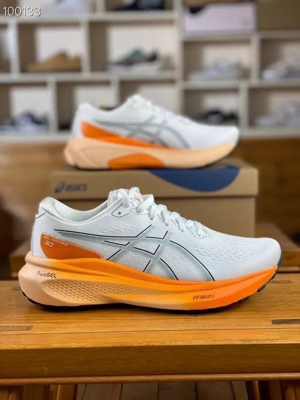 Asics Gel Kayano 30 White Orange (Master Quality) Shoes Wala