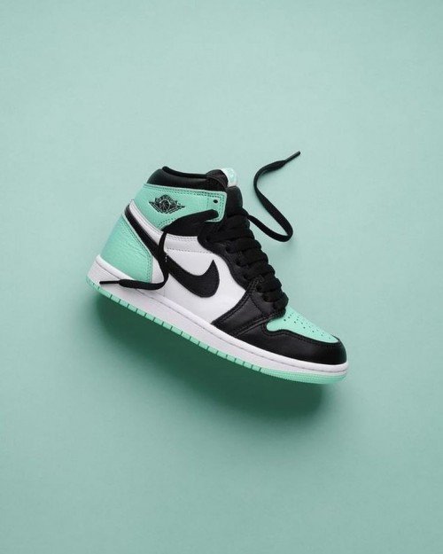 Nike Air Jordan 1 High Green Glow (Advance Quality) Shoes Wala