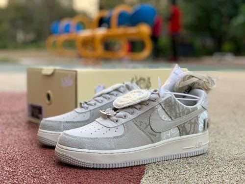 Nike Airforce 1 X TRAVIS SCOTT Grey (Master Quality) Shoes Wala