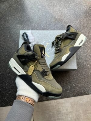 Niike air jordan 4 craft olive (Master Quality) Shoes Wala