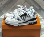 Louis Vuitton LV Trainer Virgil Abloh White Black (Master Quality) Shoes Wala