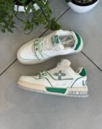 Louis Vuitton Trainer Stripe White Green (Master Quality) Shoes Wala