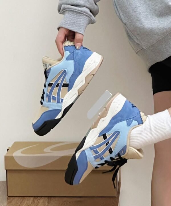 ASICS Gel Fuse Kigo Blue Beige (Master Quality) Shoes Wala