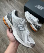 New balance 1906R Silver Orange (Master Quality) Shoes Wala