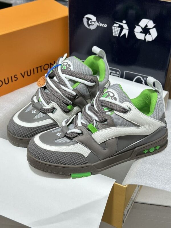 Louis Vuitton Skate Trainer Grey Green (Master Quality) Shoes Wala
