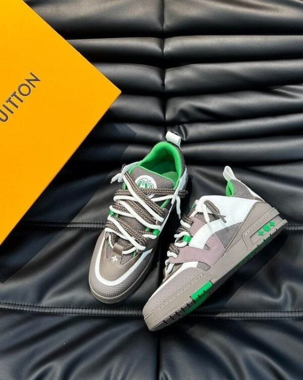 Louis Vuitton Skate Trainer Grey Green (Master Quality) Shoes Wala