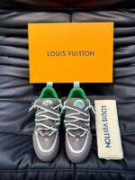 Louis Vuitton Skate Trainer Grey Green (Master Quality) Shoes Wala
