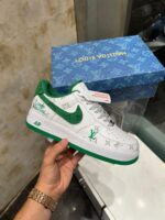 NIKE AIR FORCE 1 X LOUIS VUITTON GREEN (Master Quality) Shoes Wala