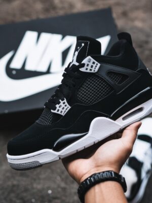 Air jordan Retro 4 Black (Advance Quality) Shoes Wala