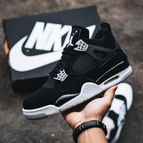 Air jordan Retro 4 Black (Advance Quality) Shoes Wala