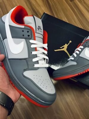 Air jordan 1 Cement low dunk (Advance Quality) Shoes Wala