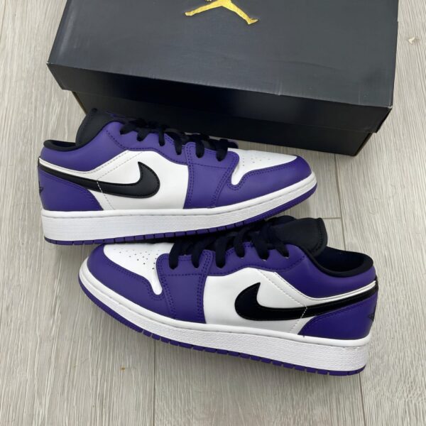 Nike Jordan 1 Retro Low Court Purple White(Advance Quality) Shoes Wala