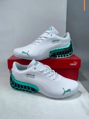 PUMA PETRONAS AMG MOTORSPORT WHITE GREEN (Master Quality) Shoes Wala