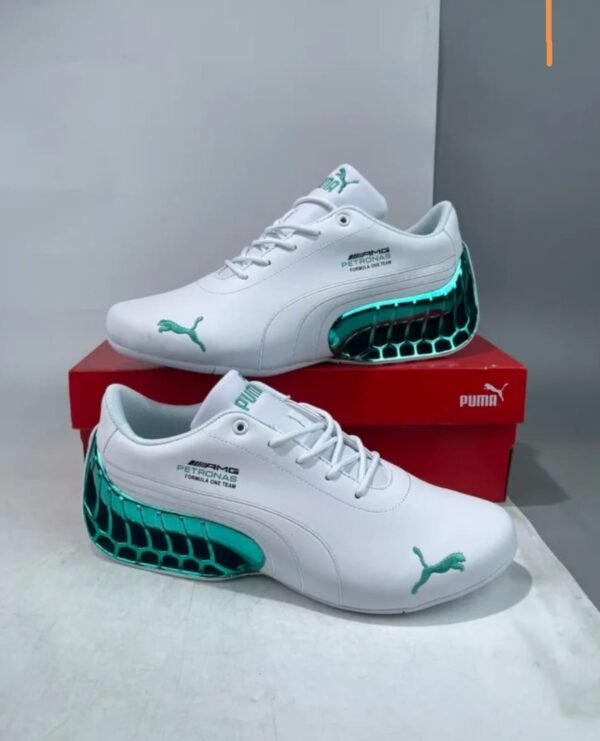 PUMA PETRONAS AMG MOTORSPORT WHITE GREEN (Master Quality) Shoes Wala