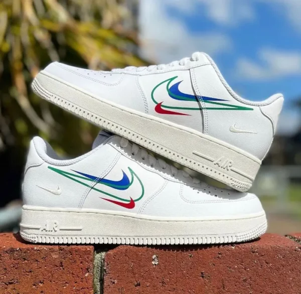 Nike Air Force 1 Multi Swoosh (Master Quality) Shoes Wala