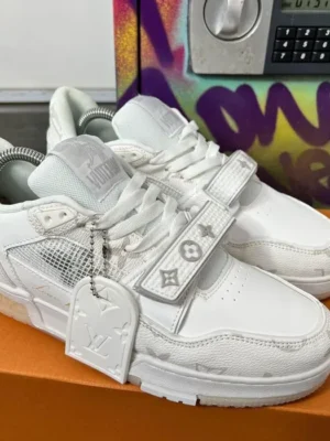 Louis Vuitton Lv Trainer Sneaker White (Master Quality) Shoes Wala