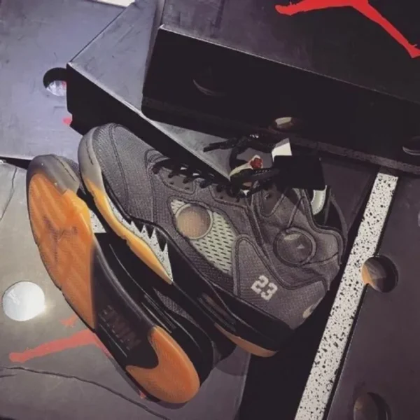 Nike Air Jordan Retro 5 Off White (Master Quality) Shoes Wala