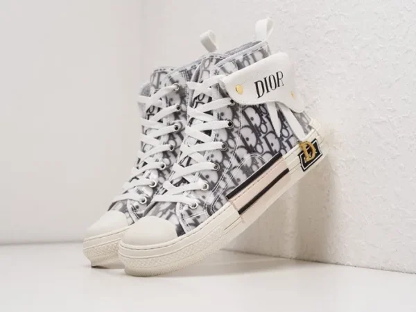 Dior B23 Oblique High Top Pocket Black White (Master Quality) Shoes Wala