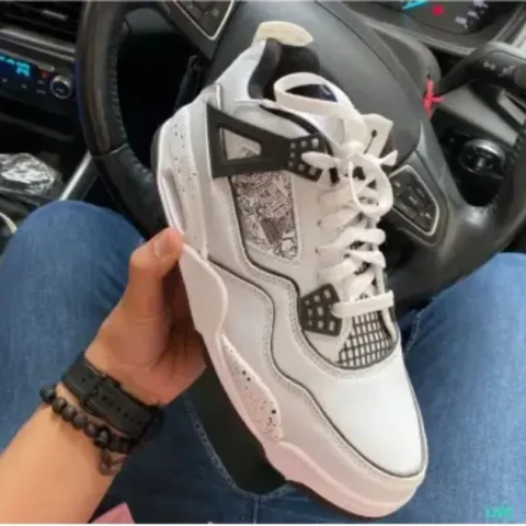 Air Jordan Retro 4 Diy(Advance Quality) Shoes Wala